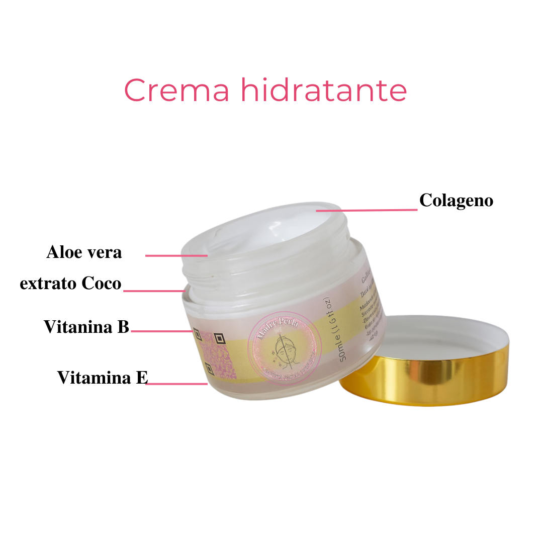 Crema Hidratante Madre Perla – Regeneración y Elasticidad Nocturna